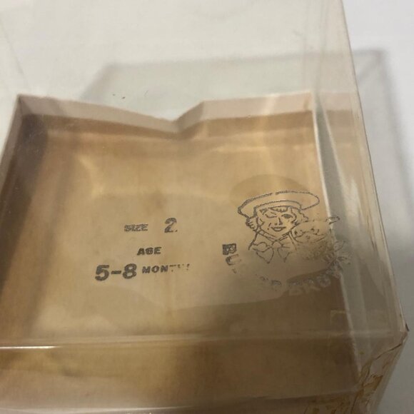 Vintage Buster Brown Childs Baby Shoes Sandals White Original Box Size 2 5-8 Mo - Picture 11 of 12